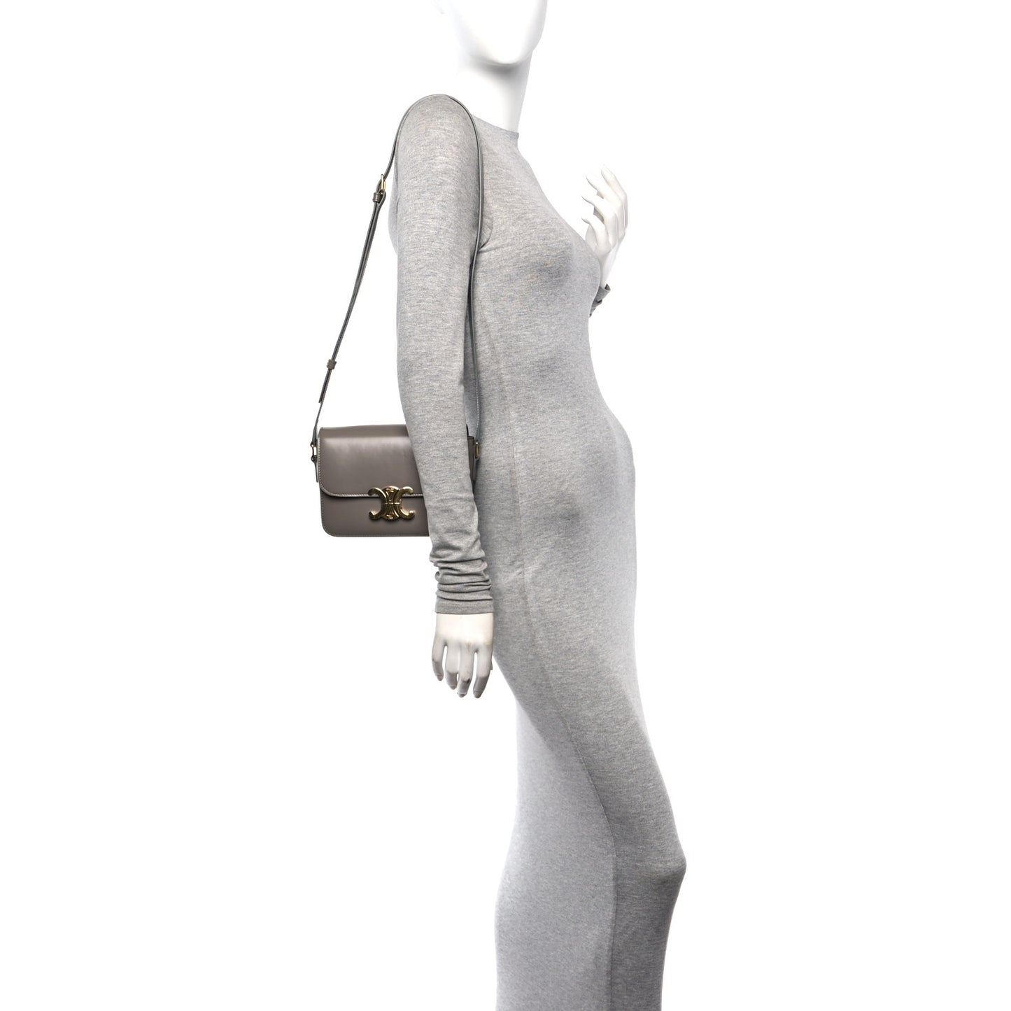 Shiny Calfskin Teen Triomphe Pebble