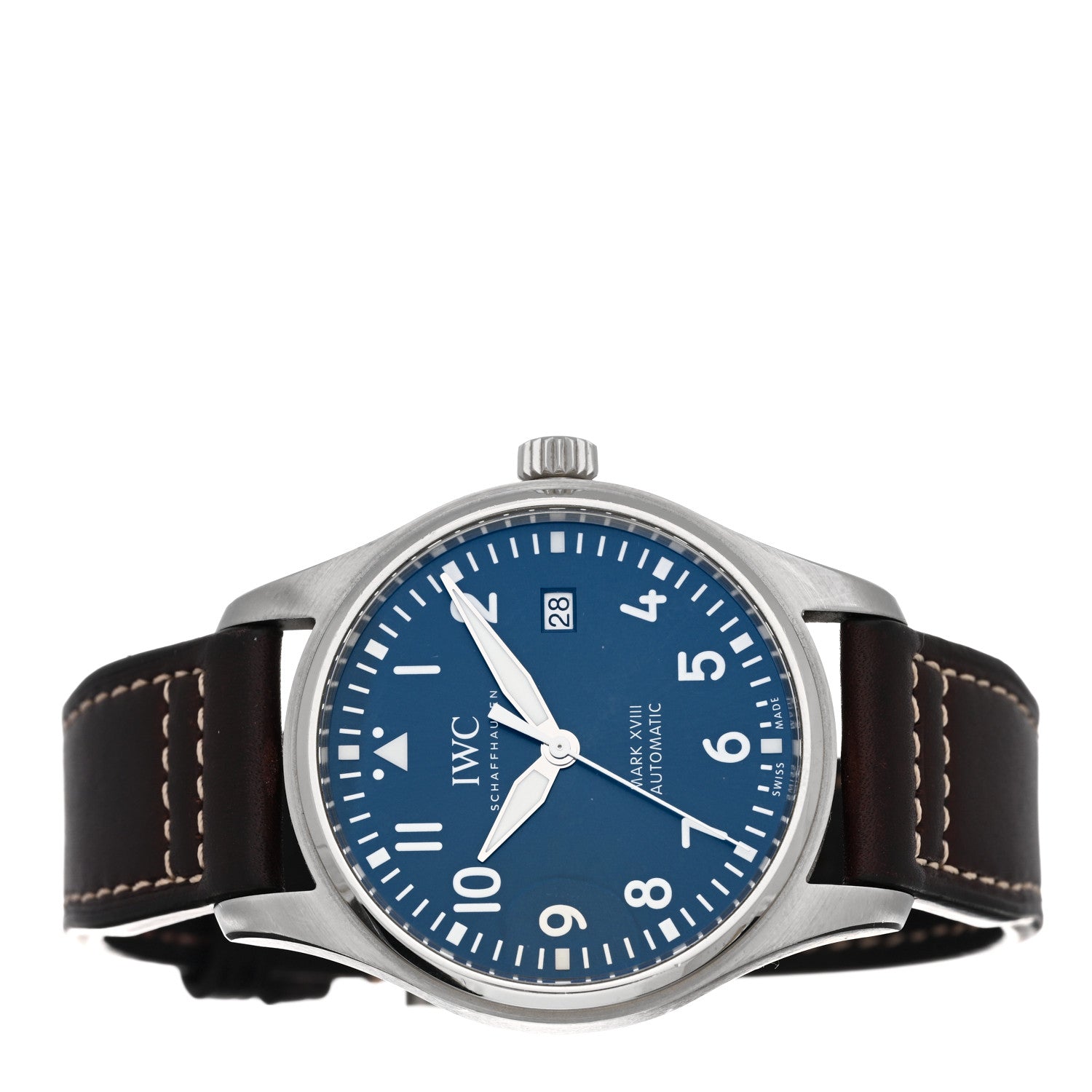 IWC Stainless Steel Calfskin 40mm Pilot Mark XVIII Edition Le Petit Prince Automatic Watch Blue IW327010 2 of 4