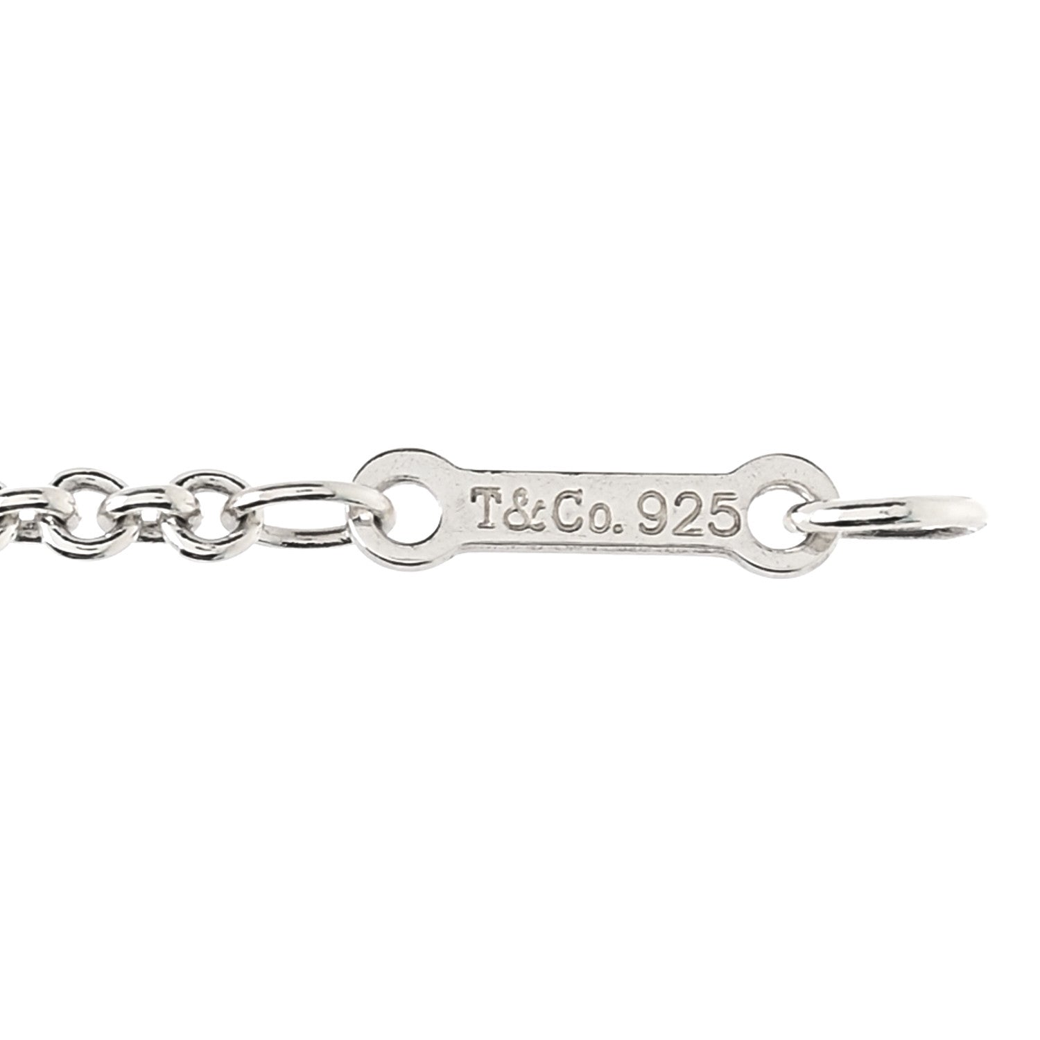 Tiffany Sterling Silver Graffiti Love Bracelet 3 of 4