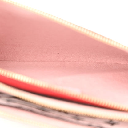 Louis Vuitton Monogram Giant Double Zip Pochette Rouge 5 of 13