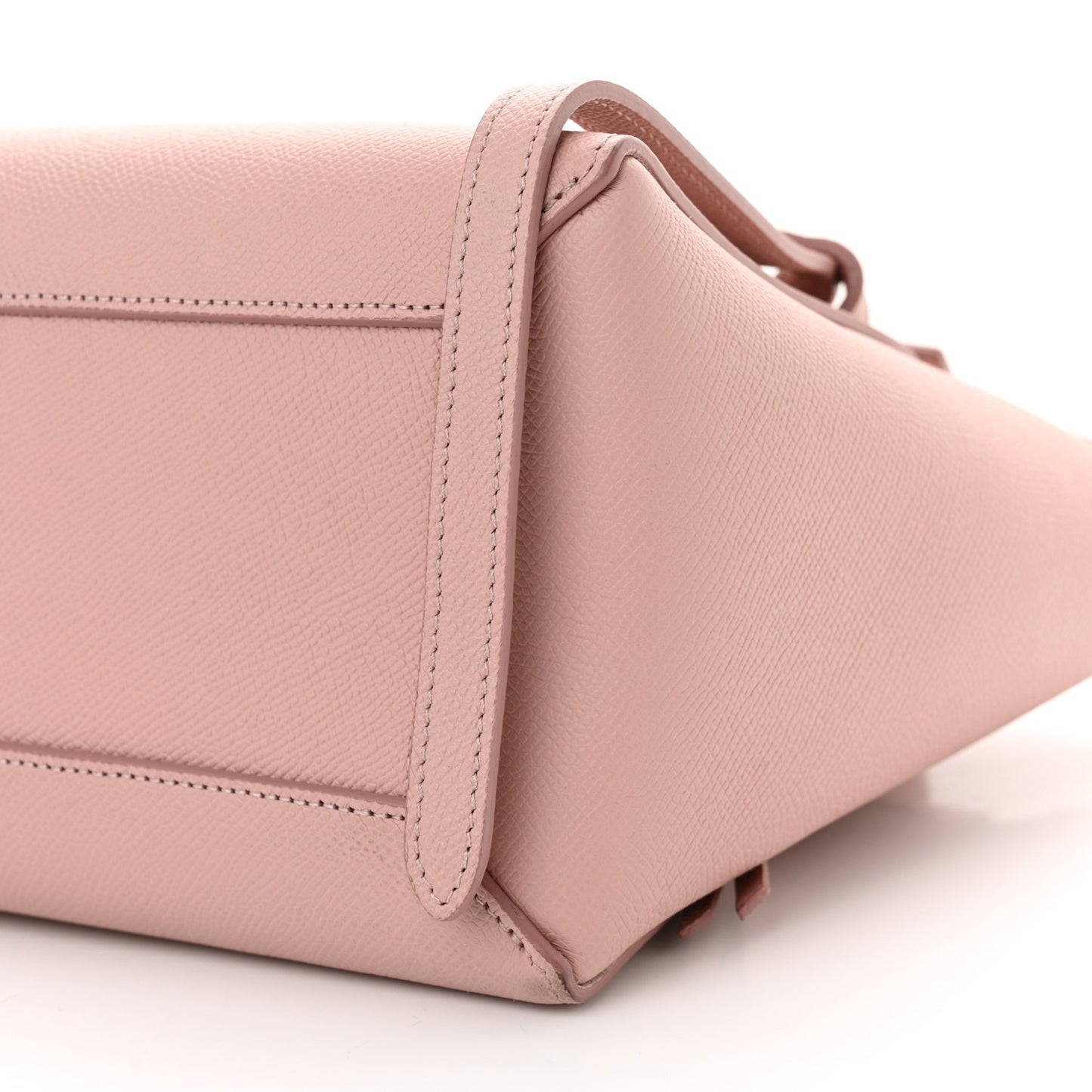 Grained Calfskin Micro Belt Bag Vintage Pink