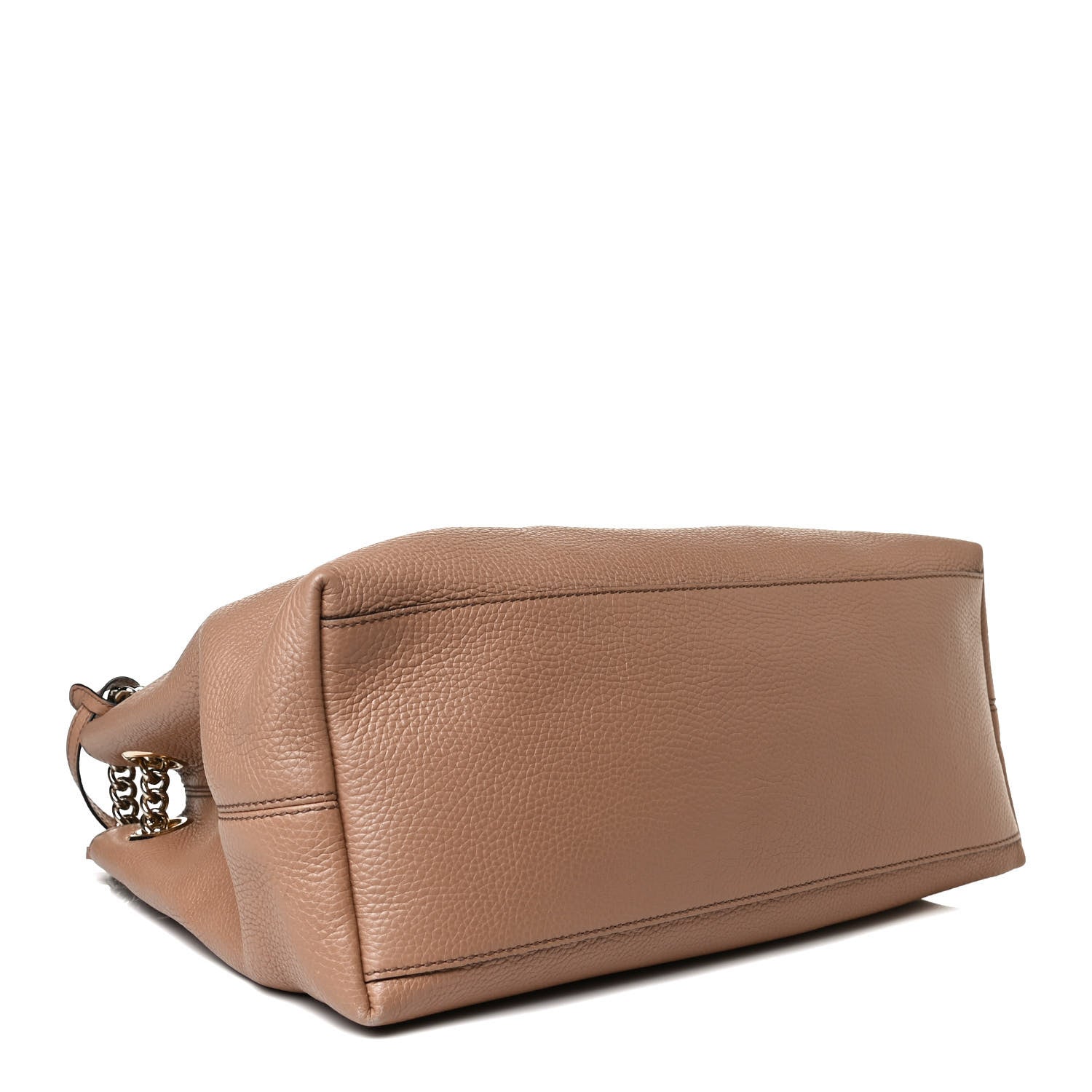 Gucci Pebbled Calfskin Medium Soho Chain Shoulder Bag Camelia 4 of 14