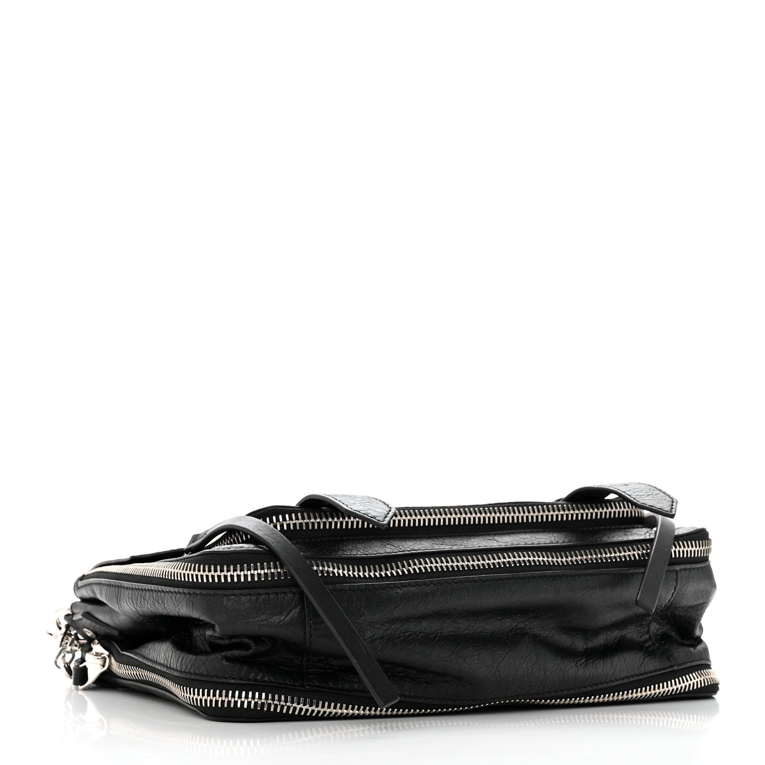 Proenza Schouler Lambskin Medium PS1 Plus Zip Satchel Black 4 of 10
