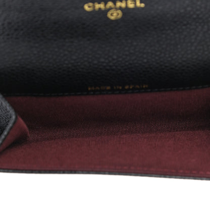 Chanel Caviar Quilted Flap Card Holder Black 5 of 8