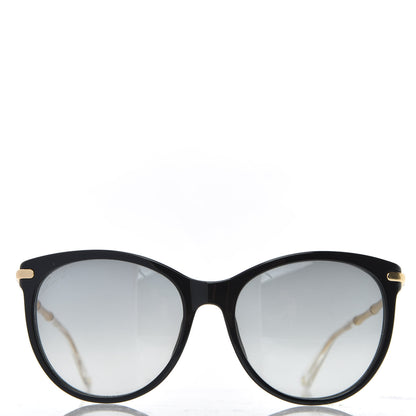 Gucci Crystal Bamboo Cat Eye Sunglasses GG3771 Black Gold 3 of 7