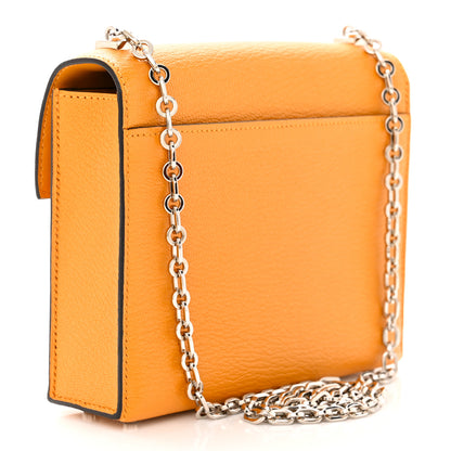 Hermes Chevre Mysore Mini Verrou Chaine Bag Jaune D'or 3 of 11