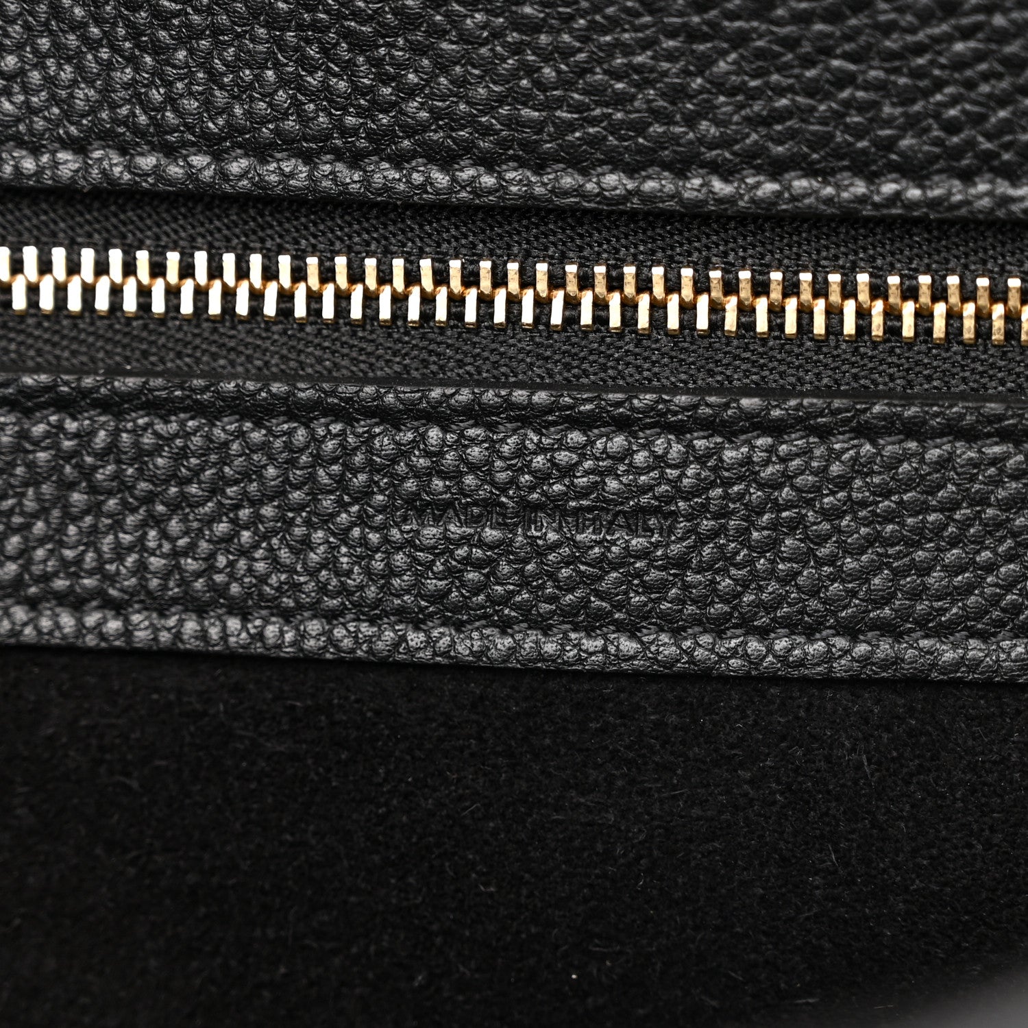 Celine Soft Grained Calfskin Small Belt Cabas Phantom Black 6 of 12