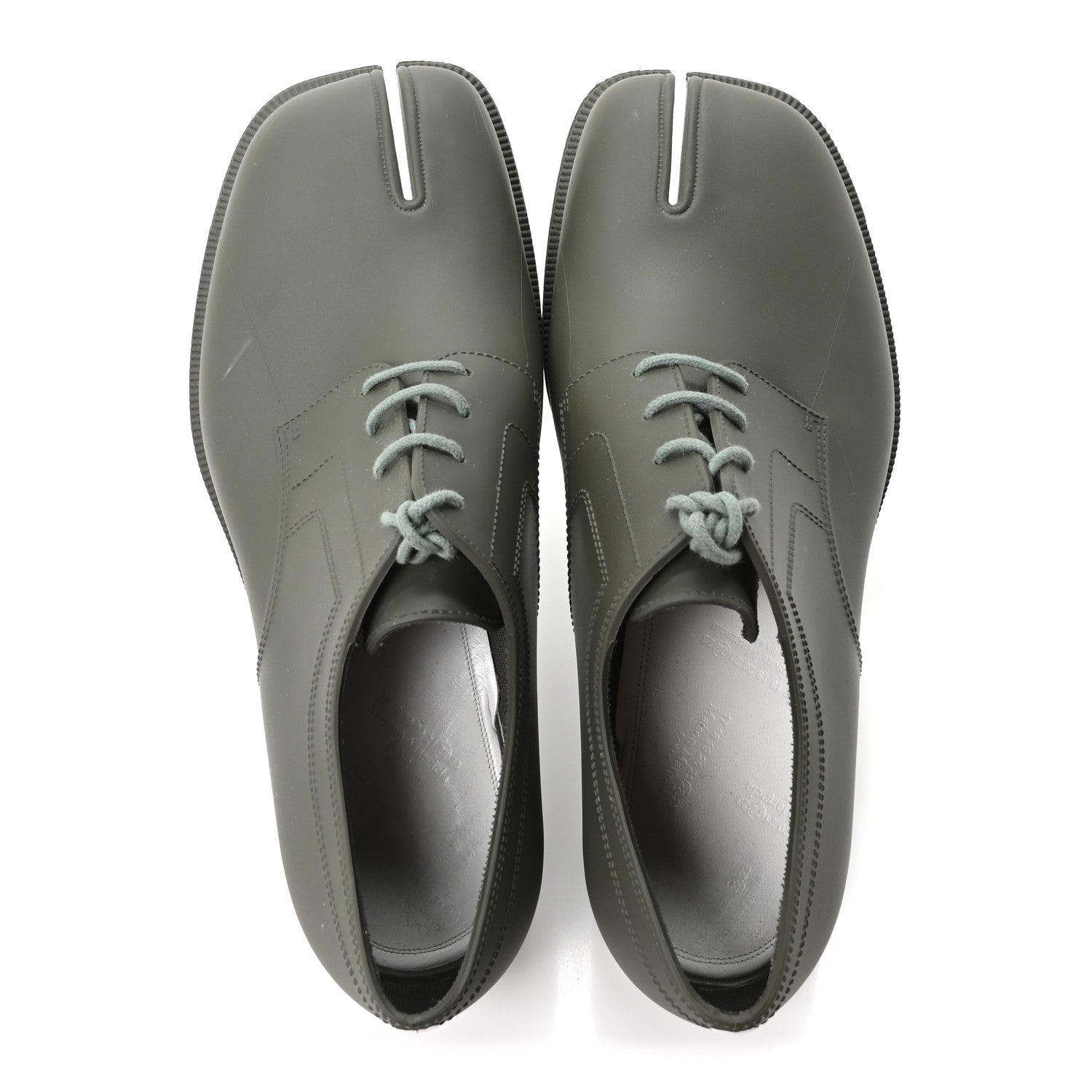 Maison Margiela PVC Tabi Lace-Ups Derby 41 Green 2 of 9