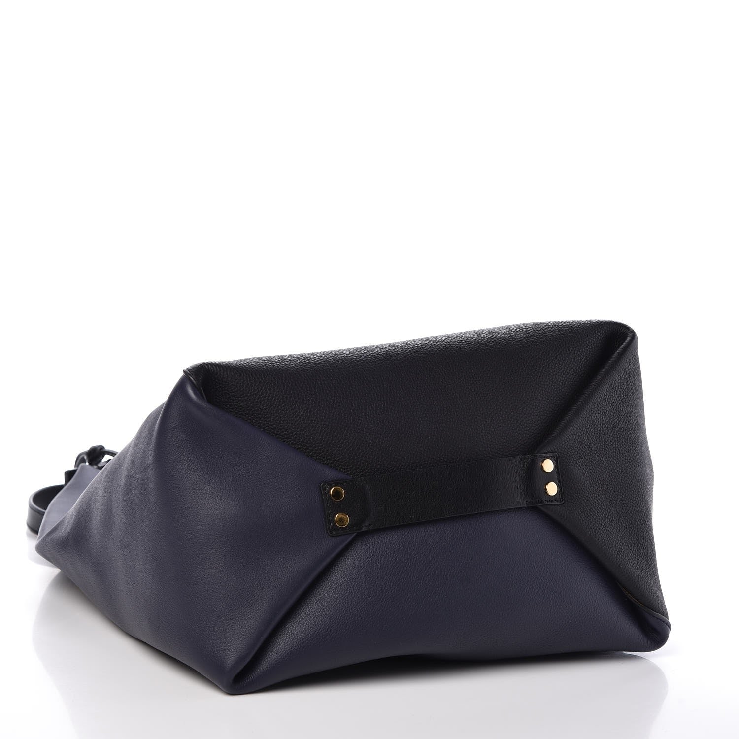Loewe Grained Calfskin Colorblock Sling Hobo Midnight Blue Black 5 of 7
