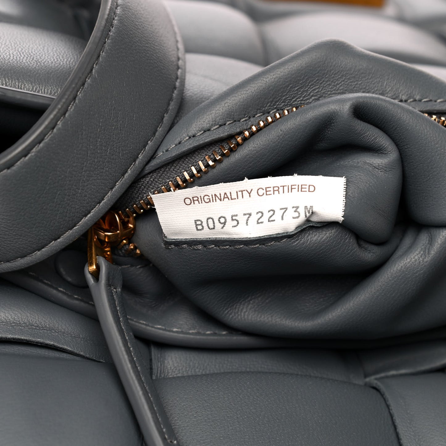 Nappa Maxi Intreccio Padded Cassette Crossbody Bag Thunder