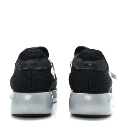 Prada Sport Knit Womens Cloudbust Sneakers 35.5 Black Argento 5 of 8