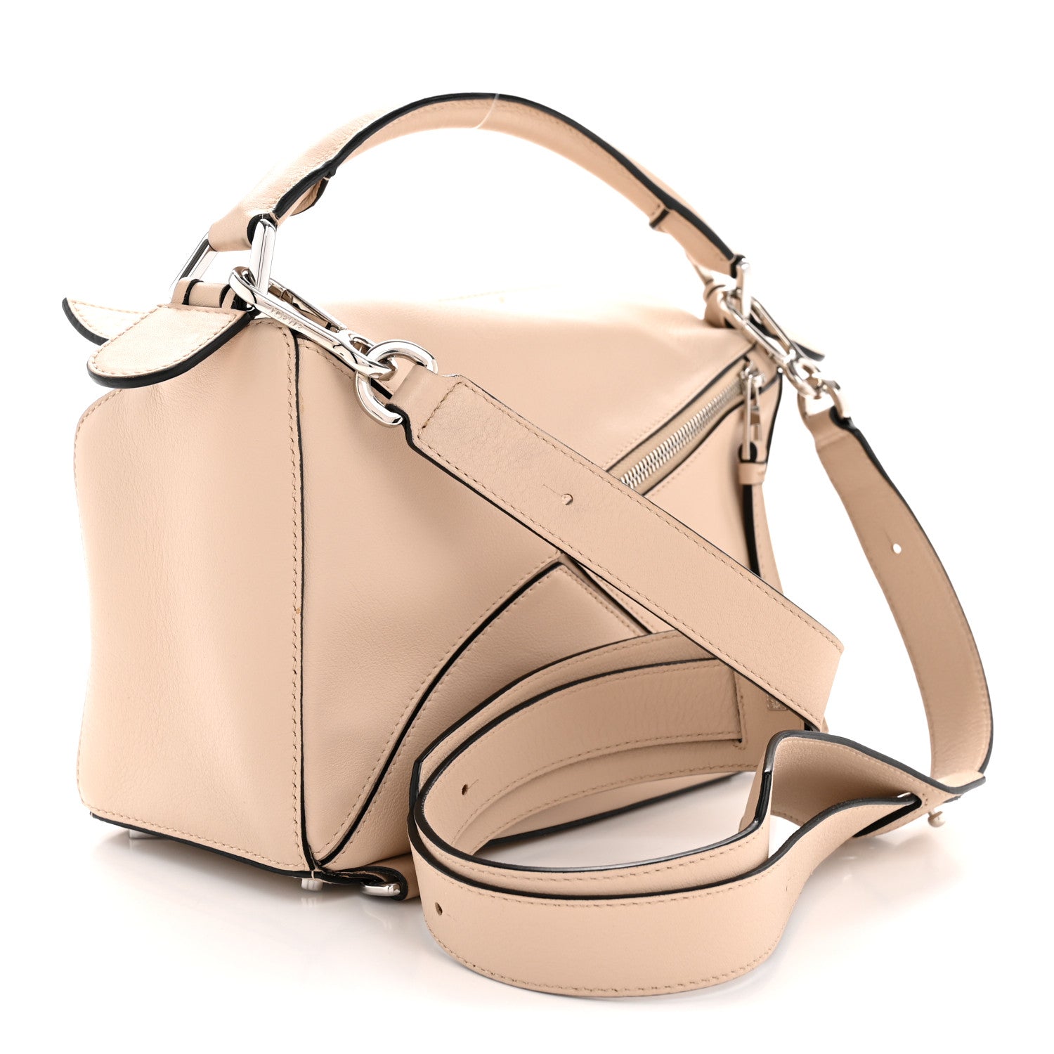 Loewe Calfskin Small Puzzle Bag Ash 3 of 13