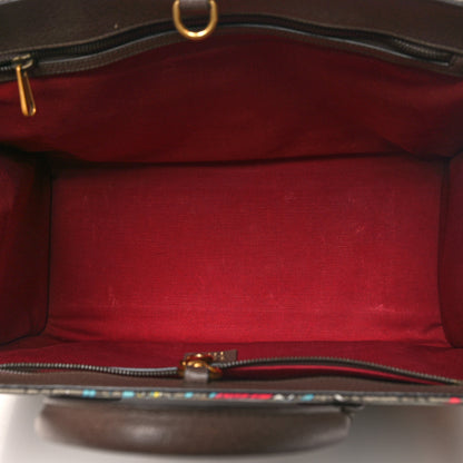 Gucci X DISNEY GG Supreme Monogram Donald Duck Retro Interlocking G Shopping Tote Beige Multicolor New Acero 5 of 13