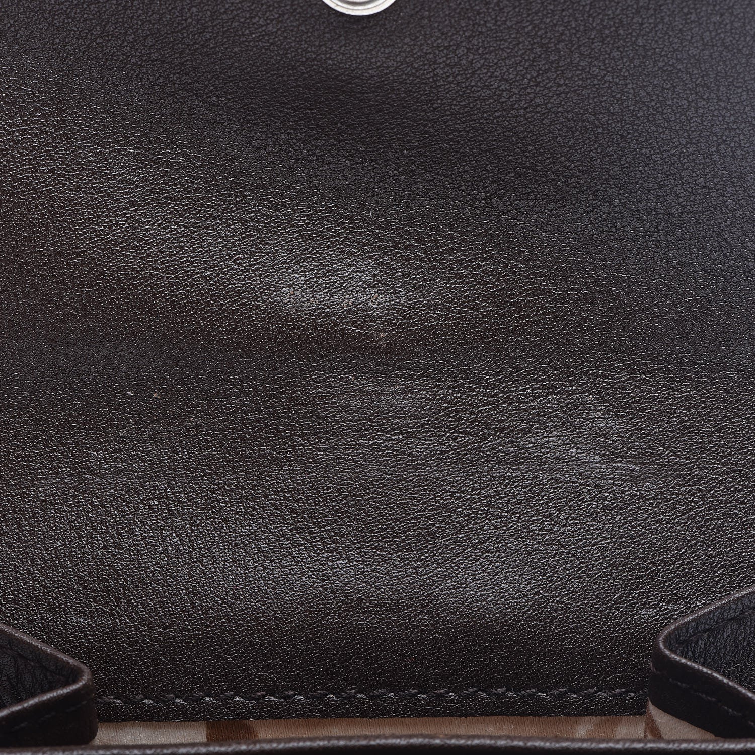 Christian Dior Calfskin Detective Compact Wallet Marron Fonce 14 of 17