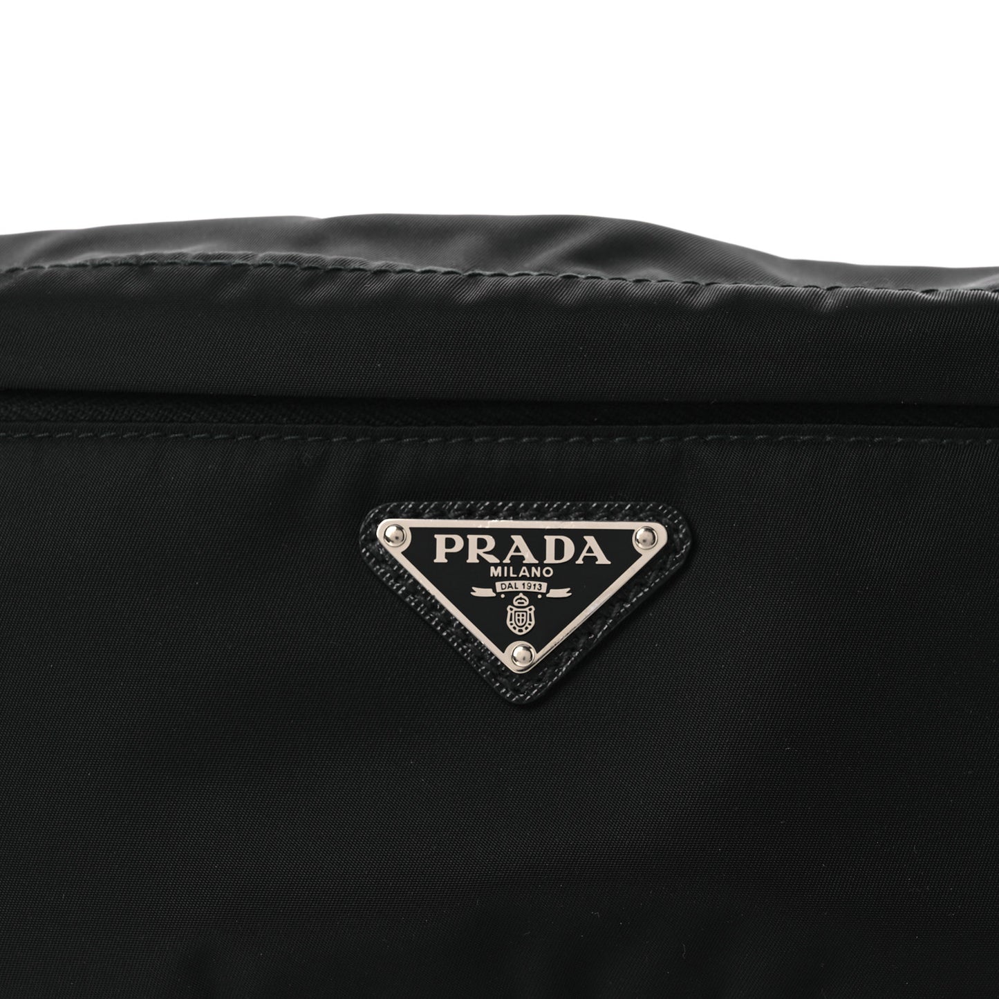 Re-Nylon Saffiano Belt Bag Black