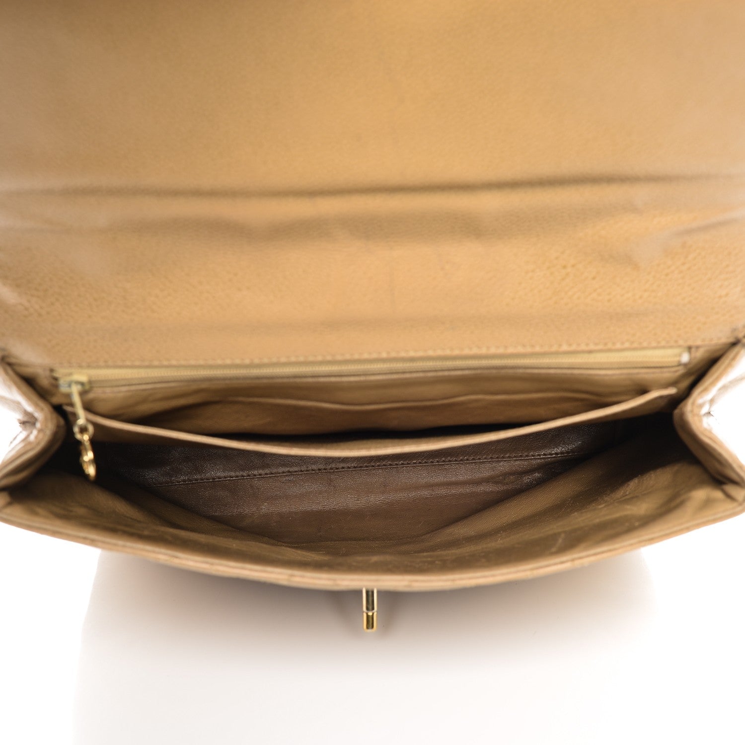 Chanel Caviar Quilted Jumbo Kelly Flap Beige 5 of 13