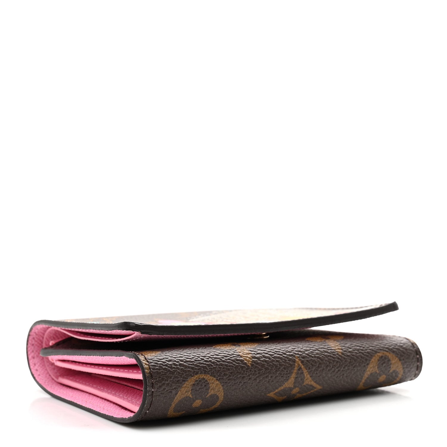 Louis Vuitton Monogram 2022 Christmas Animation Paris Victorine Wallet Pink 4 of 7