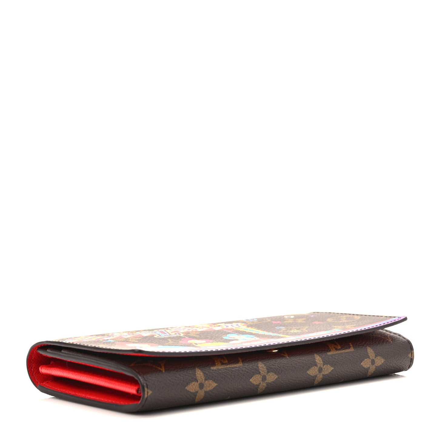 Monogram 2020 Christmas Animation Sarah Wallet Coquelicot