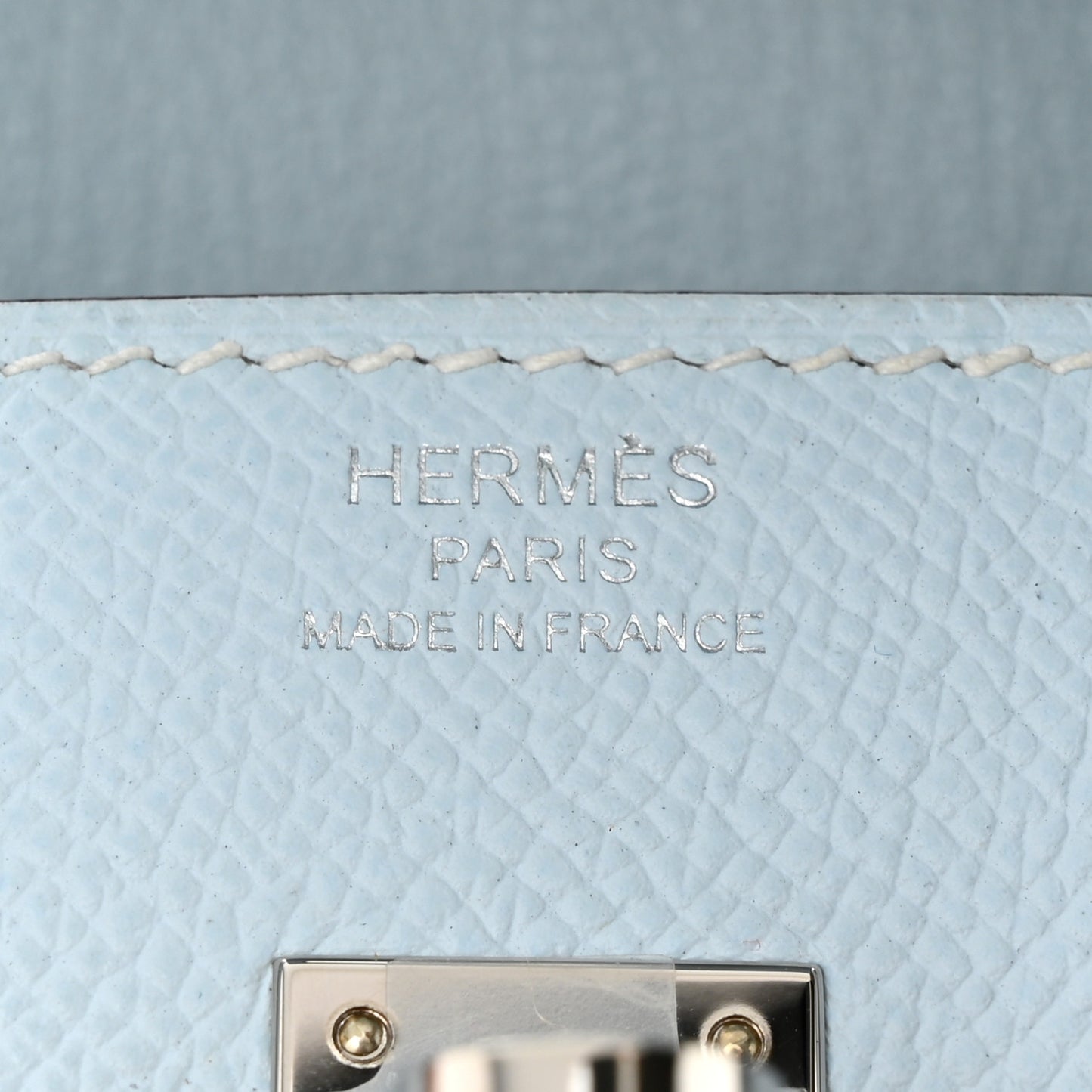 Epsom Birkin Sellier 25 Bleu Brume