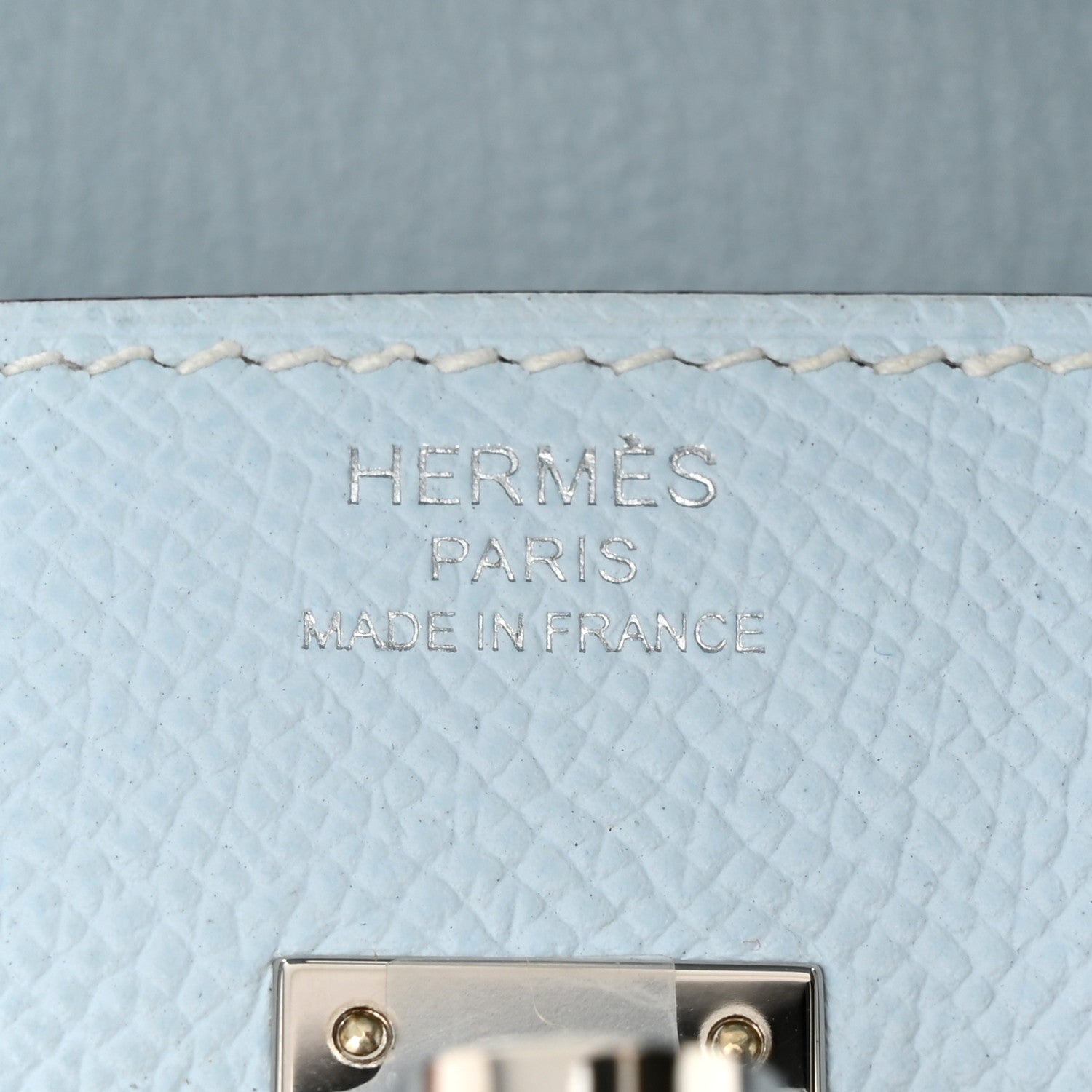 Hermes Epsom Birkin Sellier 25 Bleu Brume 7 of 11