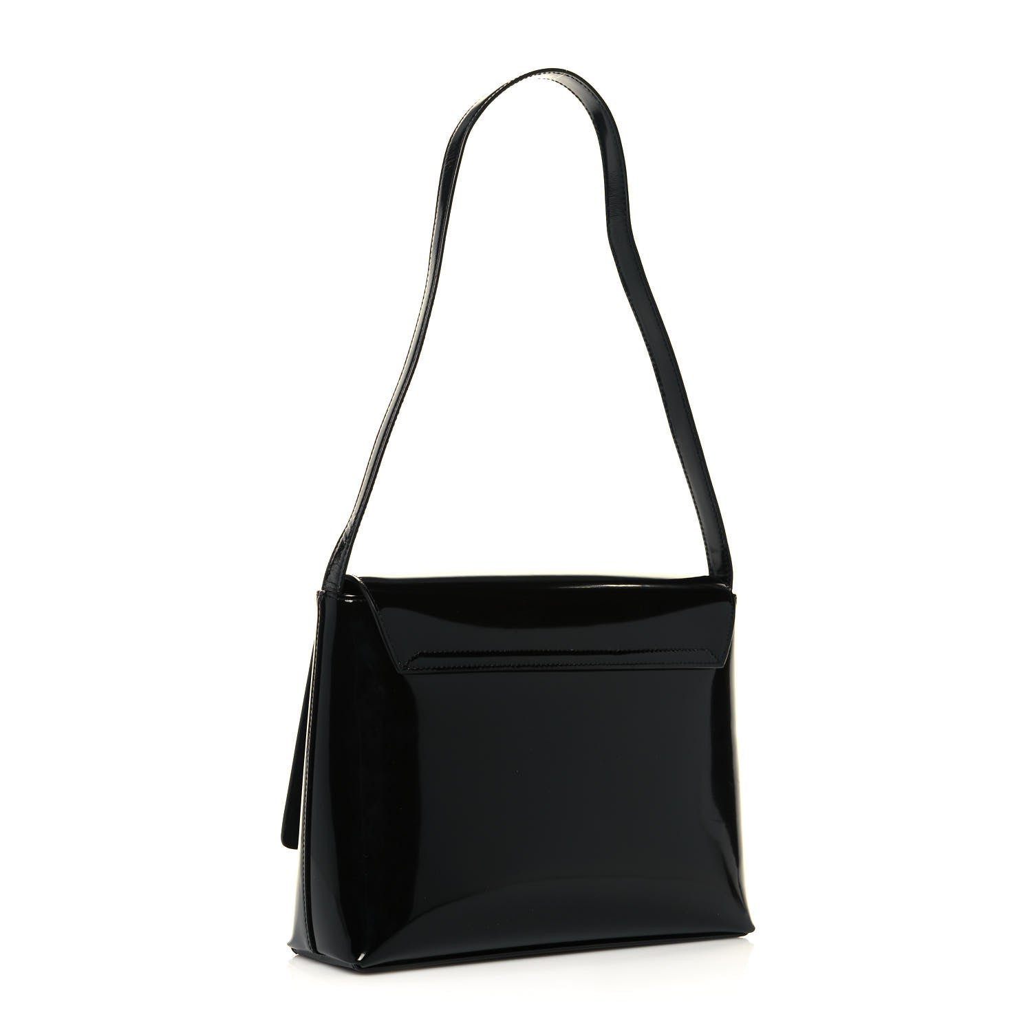 Saint Laurent Patent Le 90 Shoulder Bag Black 3 of 18