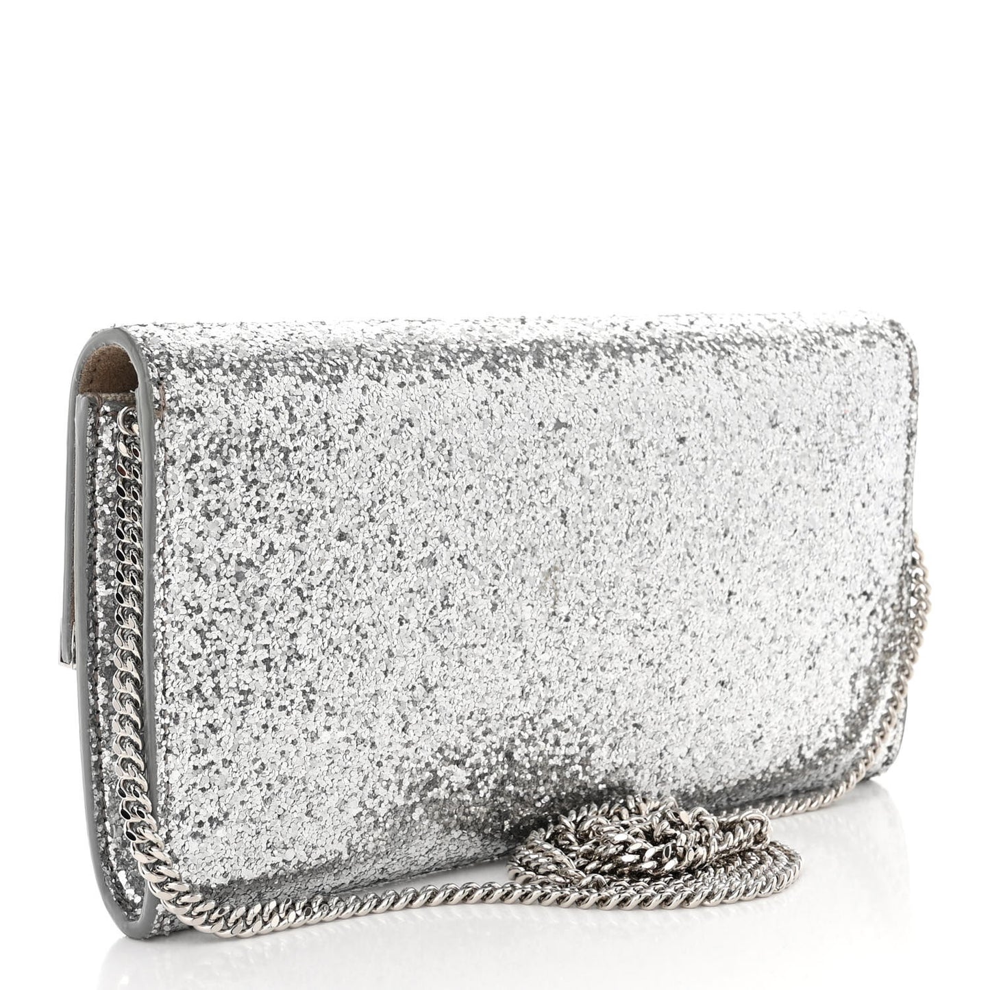 Glitter Emmie Clutch Silver