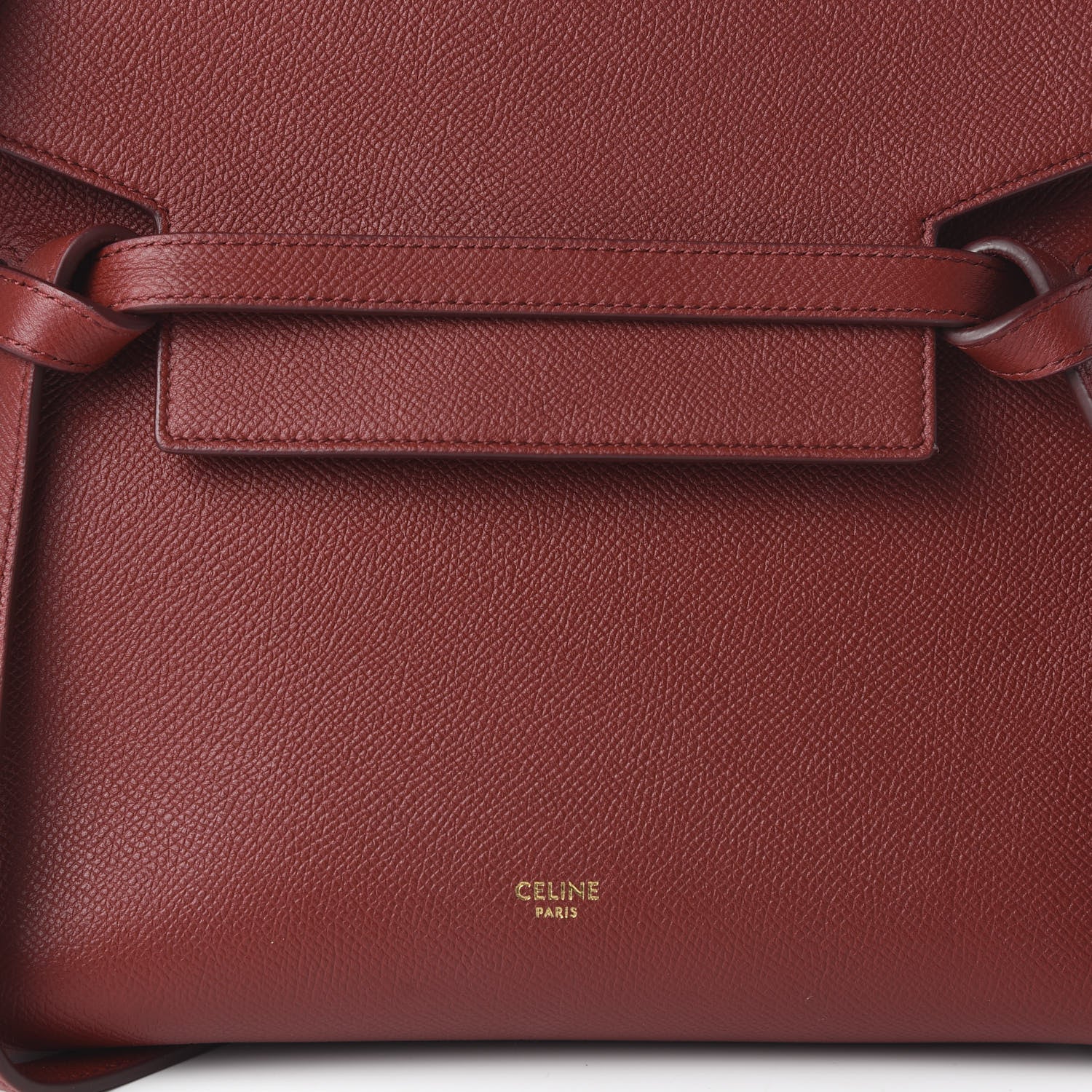 Celine Baby Grained Calfskin Micro Belt Bag Ruby 9 of 9