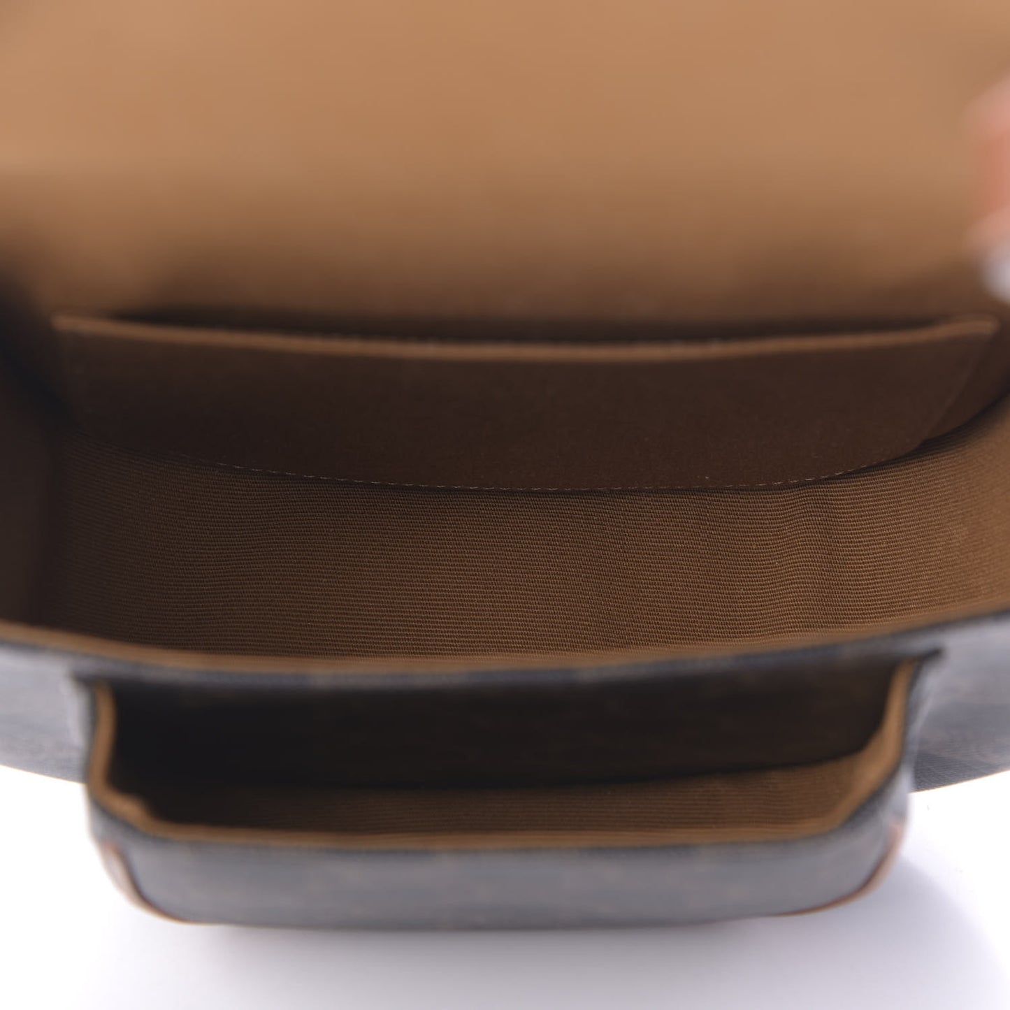 Triomphe Canvas Medium Folco Bag Tan