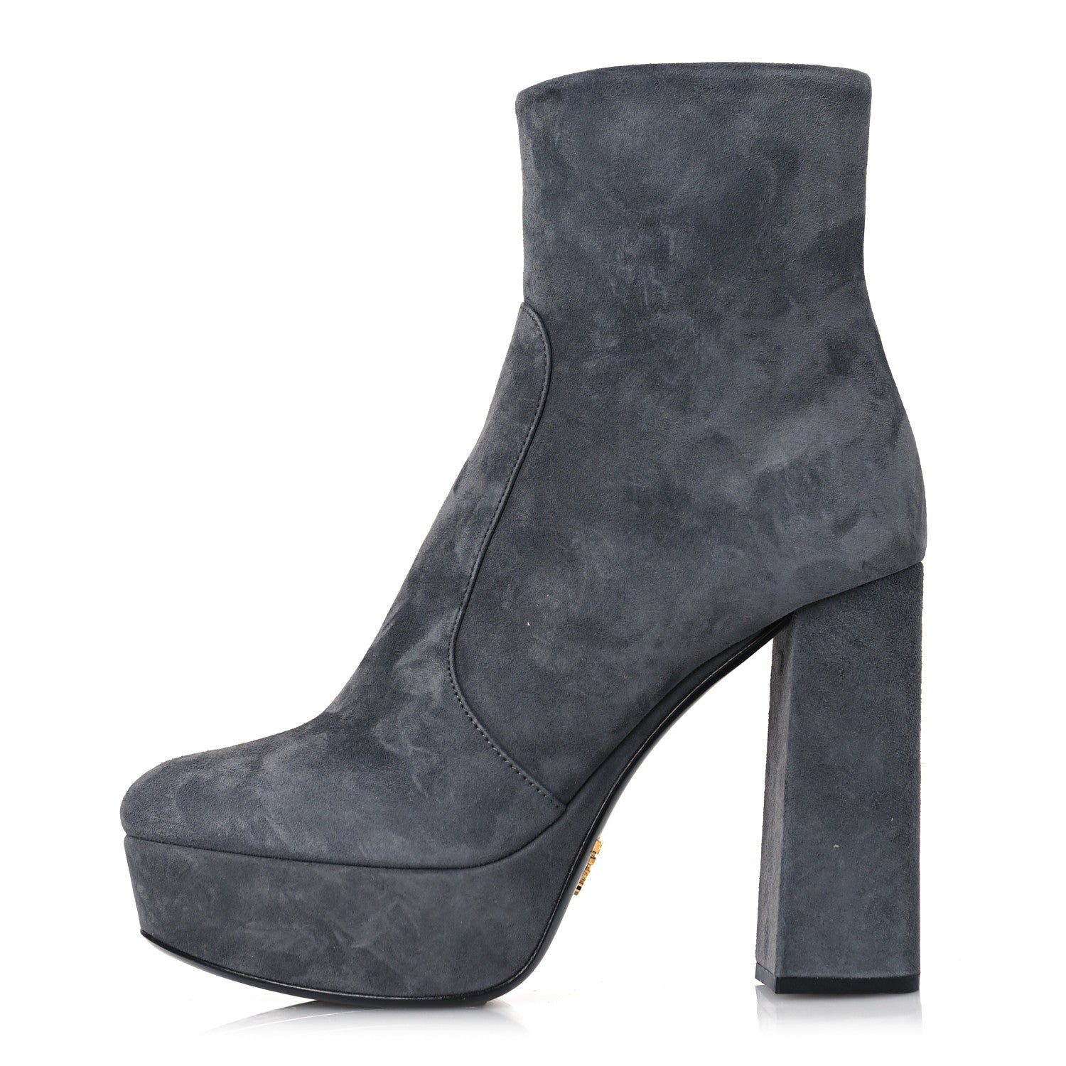 Prada Camoscio Donna Ankle Boots 35.5 Anthracite 1 of 10