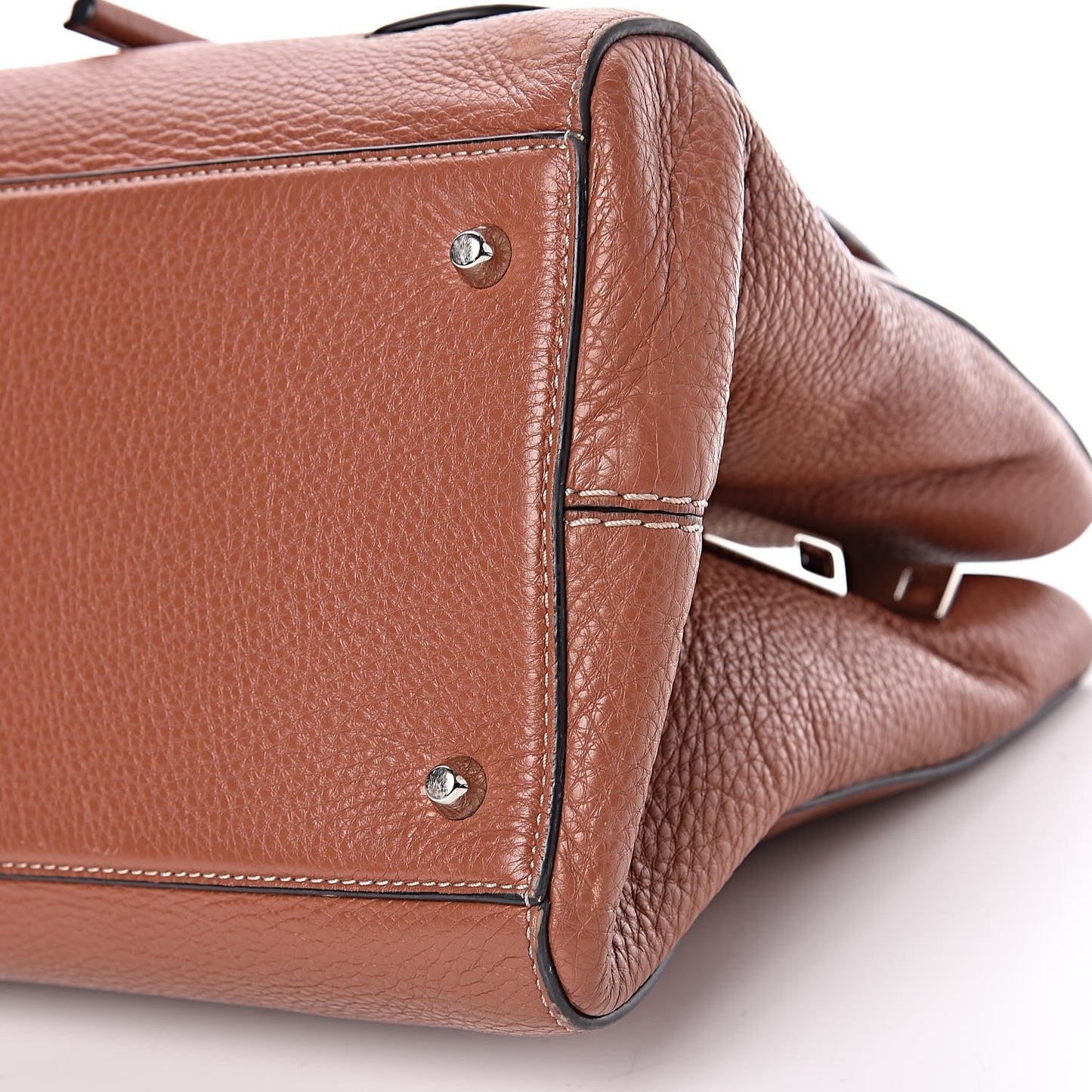 Grained Calfskin Maverick Tote Cognac