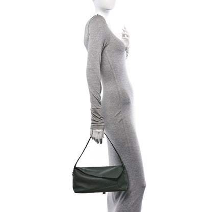 Loewe Calfskin Puzzle Hobo Army Green 2 of 9