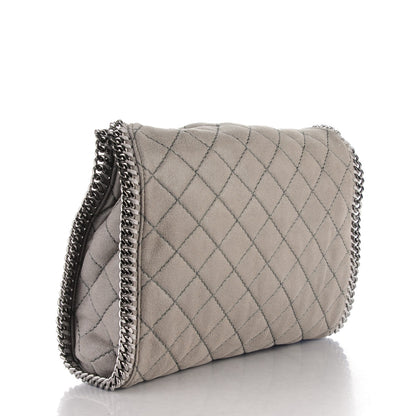 Stella McCartney Shaggy Deer Quilted Small Falabella Tote Light Grey 3 of 7