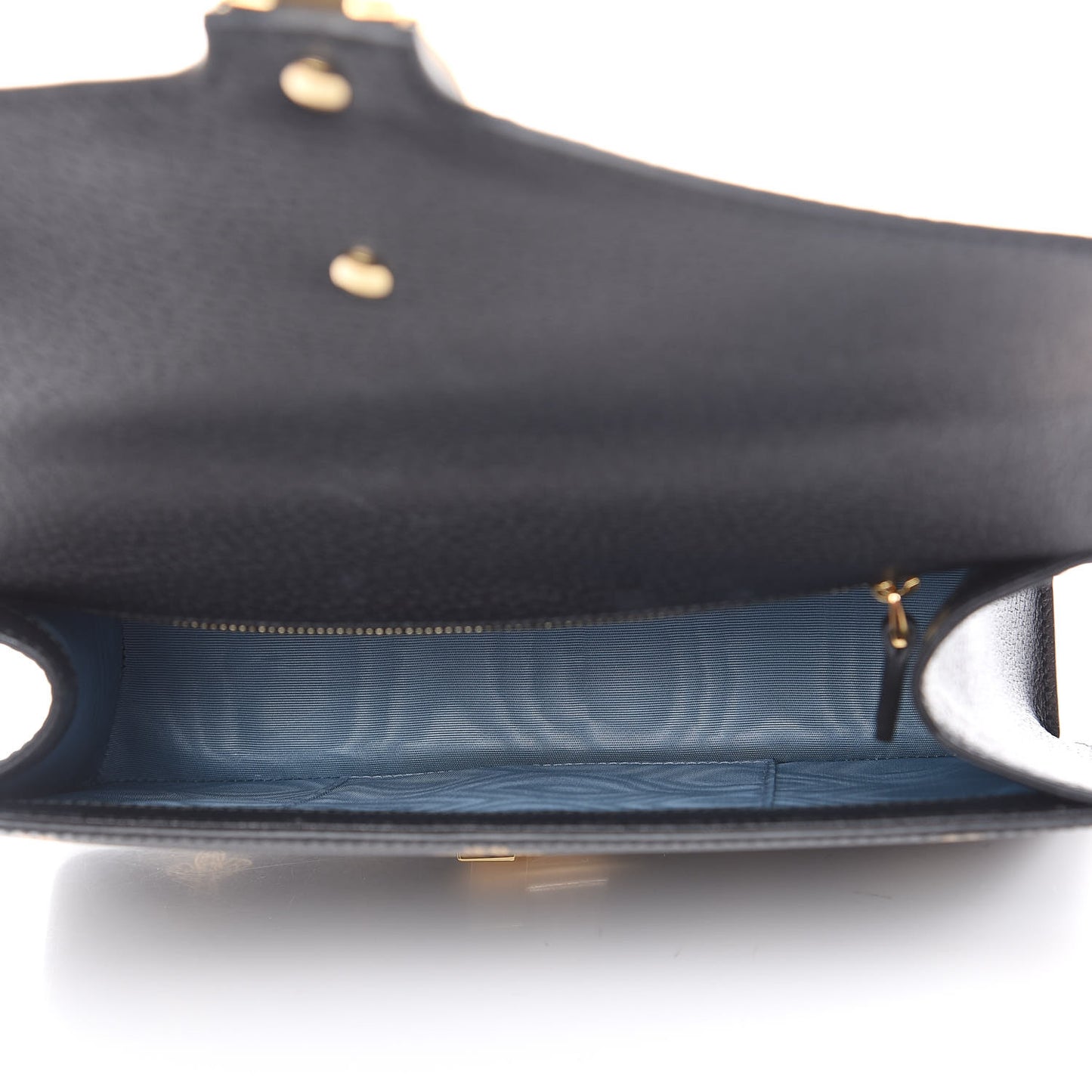 Textured Calfskin Bee Star Print Small Sylvie Shoulder Bag Black