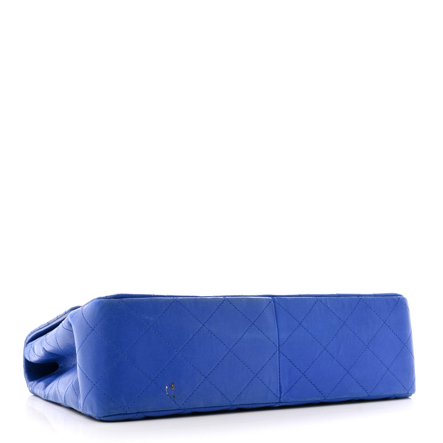 Chanel Lambskin Quilted Jumbo Single Flap Blue 4 of 17