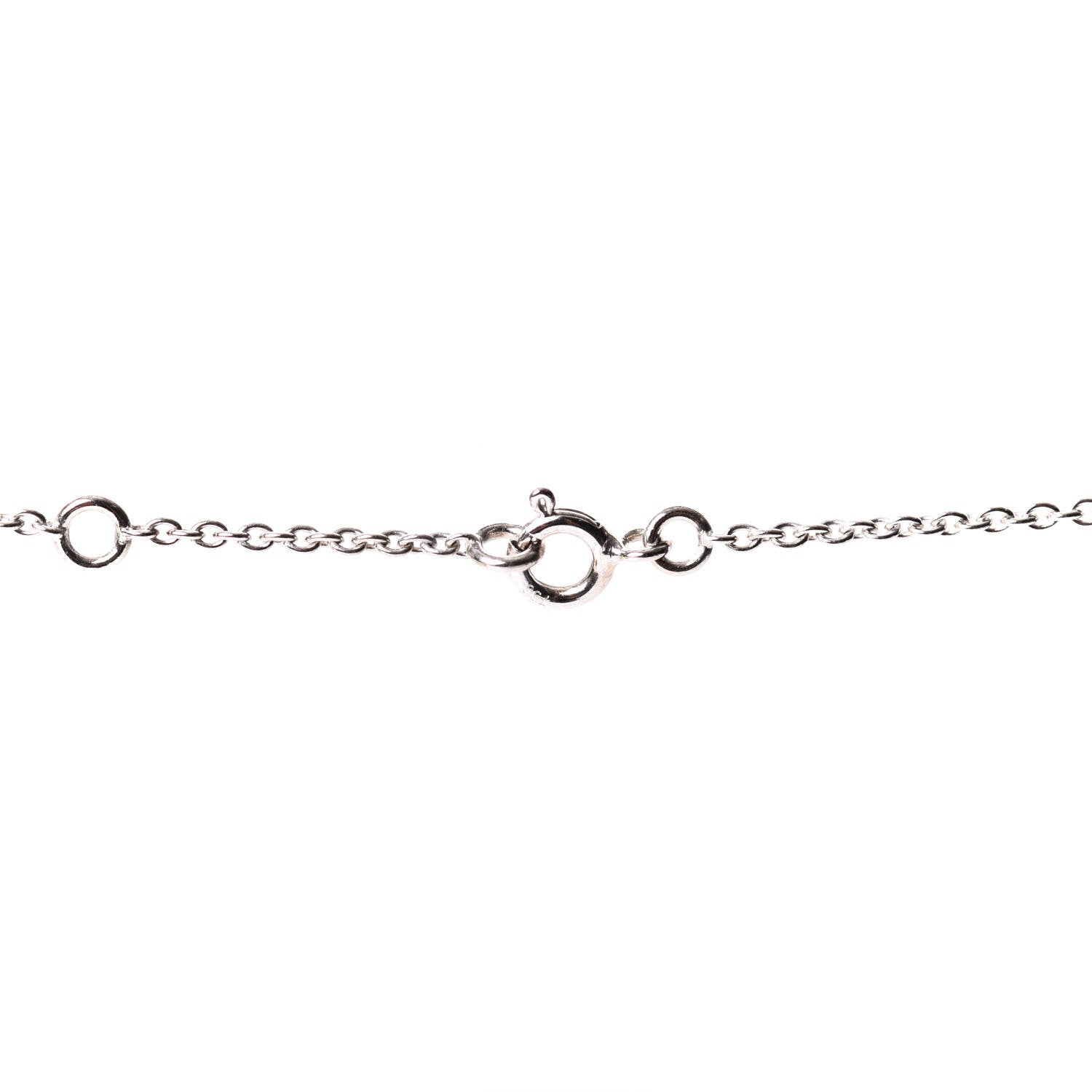 Hermes 18K White Gold Diamond Constance Amulette Pendant Necklace 4 of 7