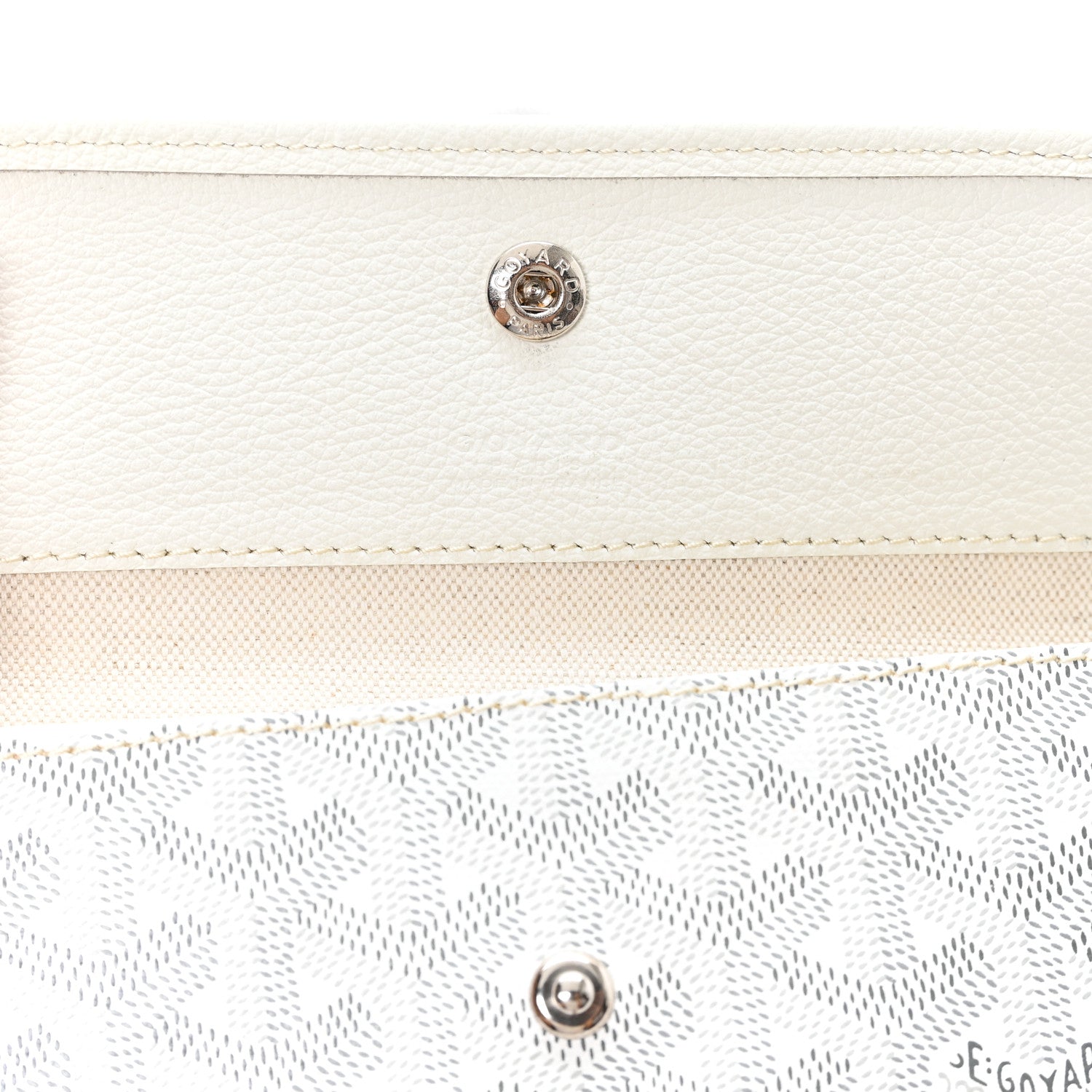 Goyard Goyardine Coeur Saint Louis PM White 7 of 12