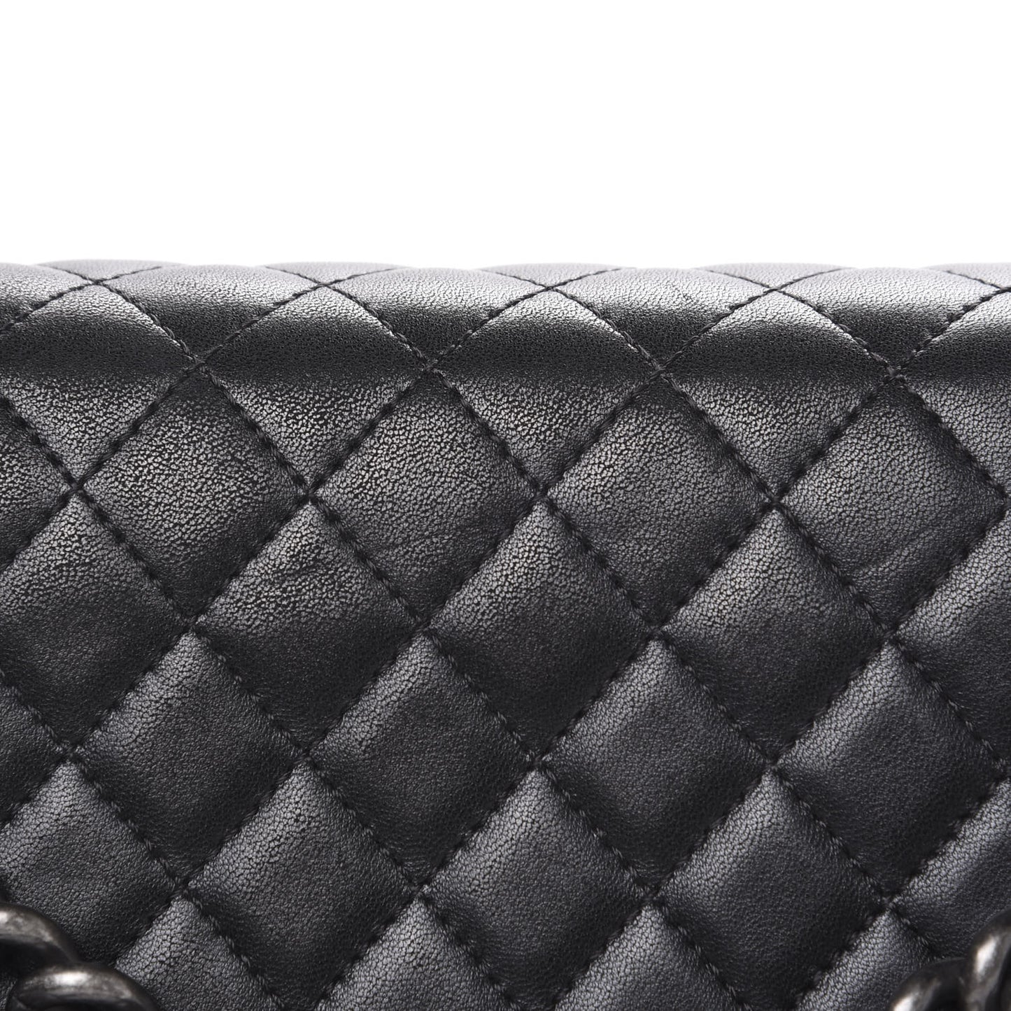 Lambskin Quilted New Medium Boy Flap Black