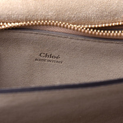 Chloe Calfskin Suede Medium Faye Shoulder Bag Motty Grey 6 of 10