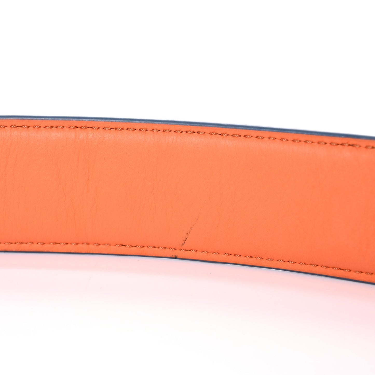 Vitello Dolce Plexiglass Bi-Color Studded Strap You Grigio Polvere Arancio Multicolor