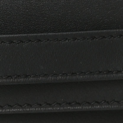 Hermes Swift Kelly Cut Clutch Pochette Black 7 of 9