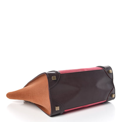 Celine Pony Hair Smooth Calfskin Micro Tri-Color Luggage Pink 4 of 11