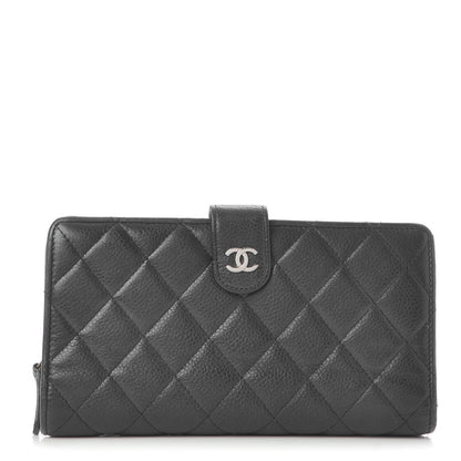 Chanel Caviar Quilted CC French Wallet Black 1 of 14