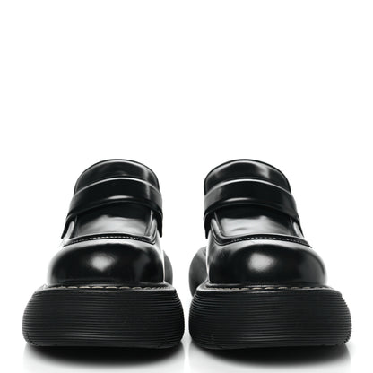 Bottega Veneta Brushed Calfskin Swell Loafers 39.5 Black 3 of 9