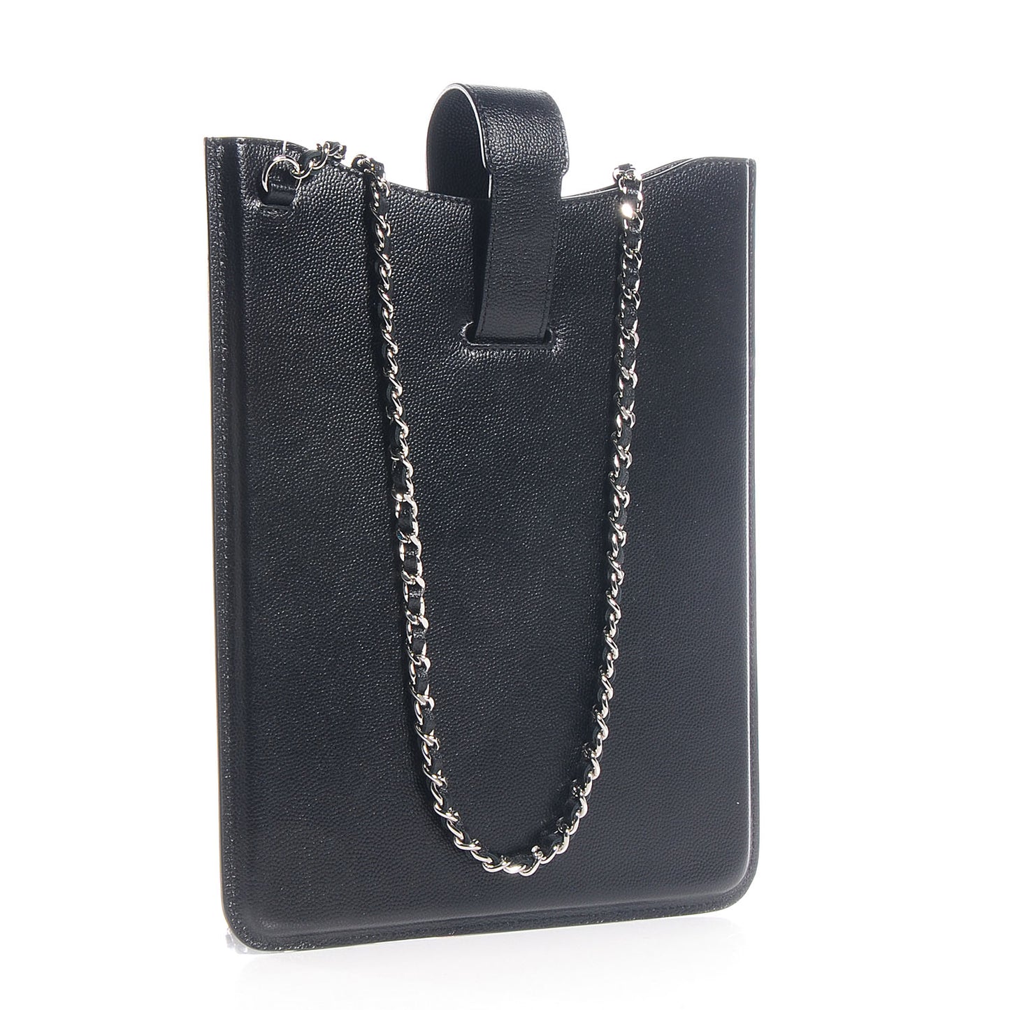 Caviar iPad Case Crossbody Black
