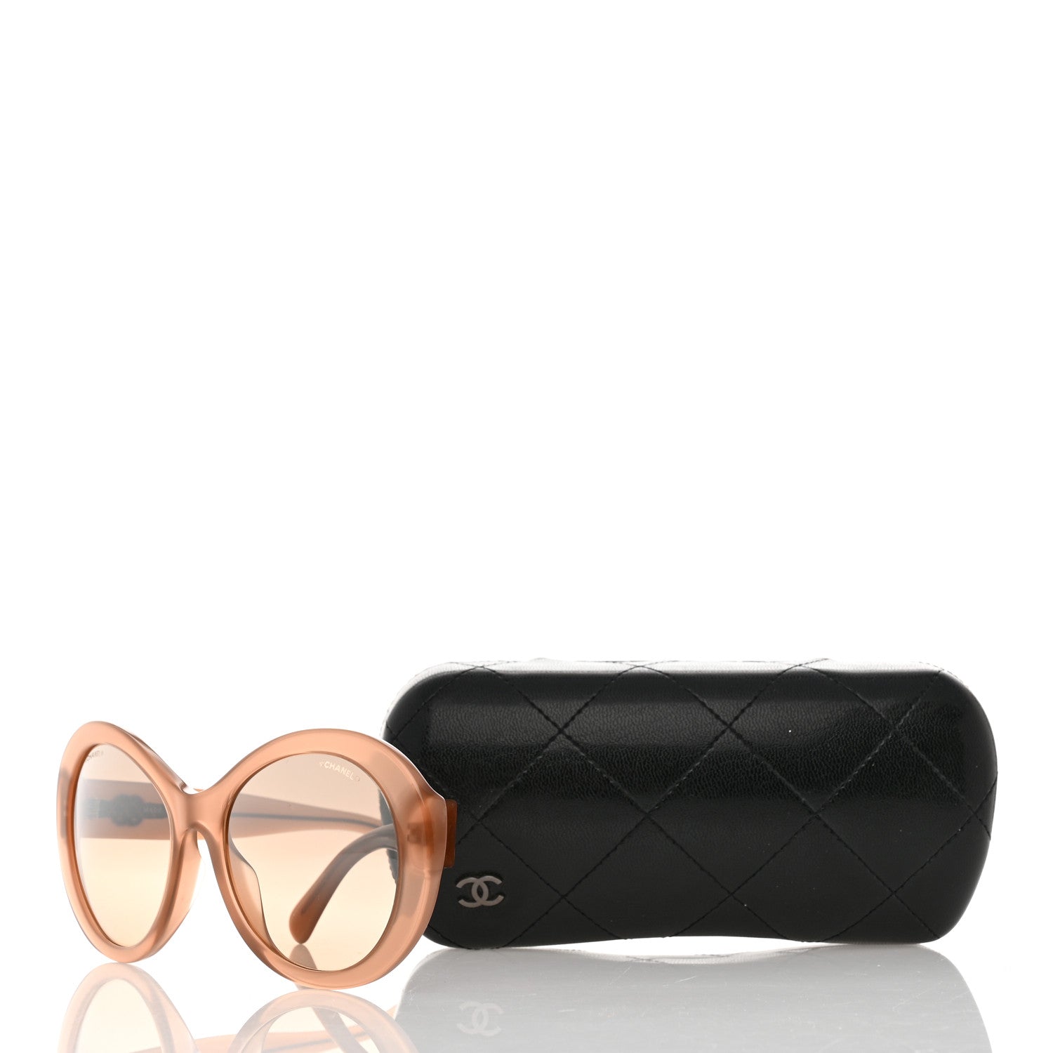 Chanel Acetate CC Oval Sunglasses 5372-A Dark Beige 8 of 8