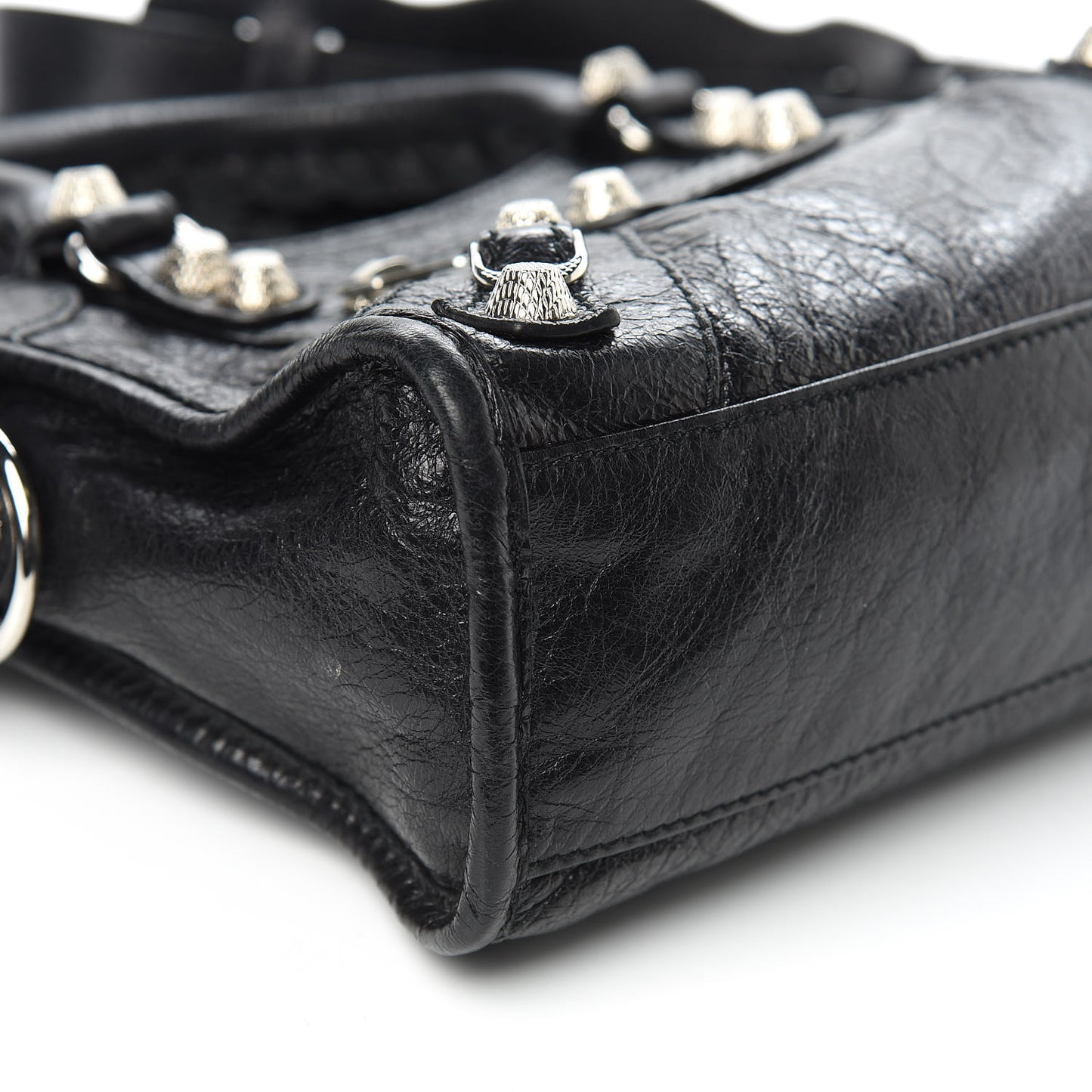 Agneau Giant 12 Silver Hardware Mini City Black