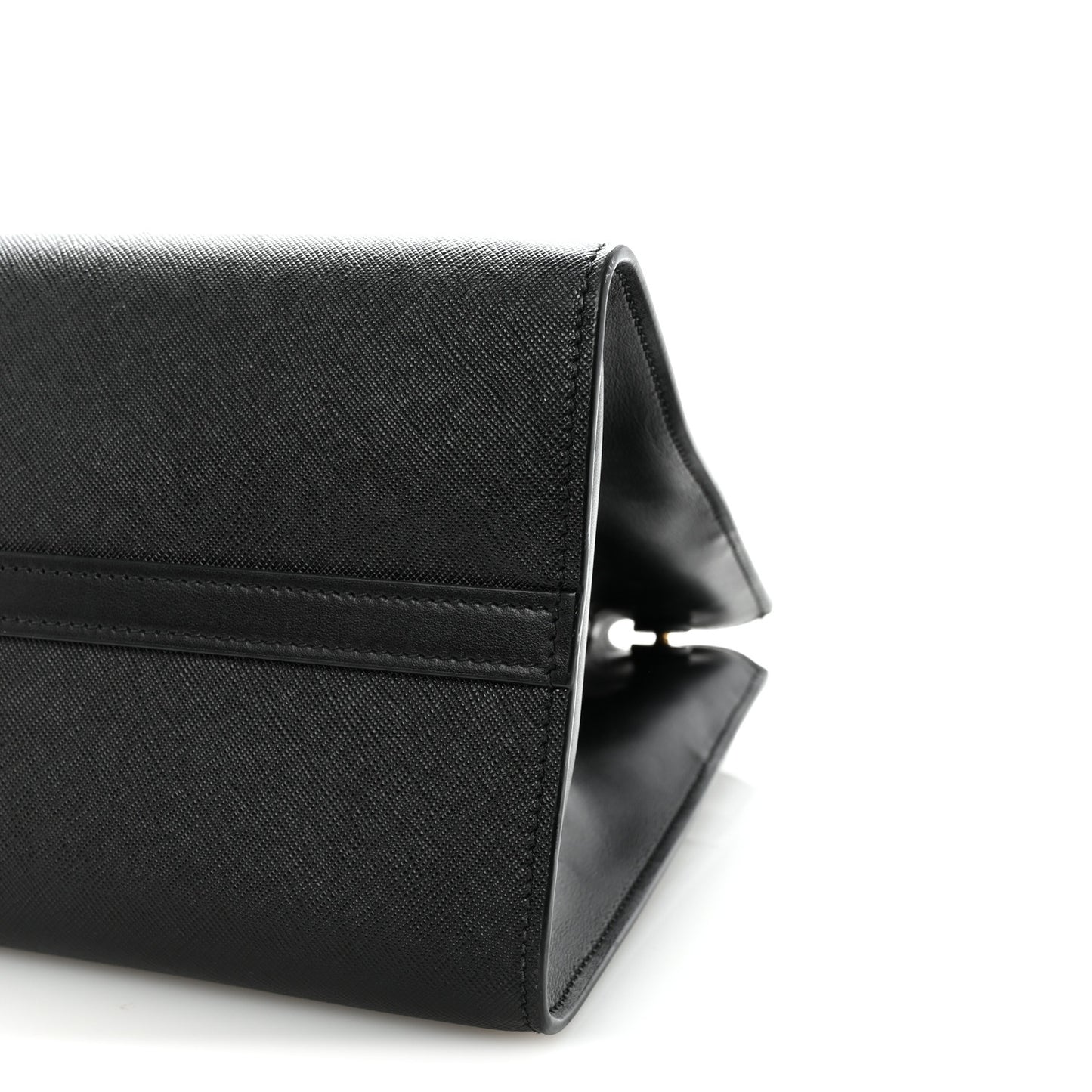 Saffiano City Calfskin Paradigme Bag Black