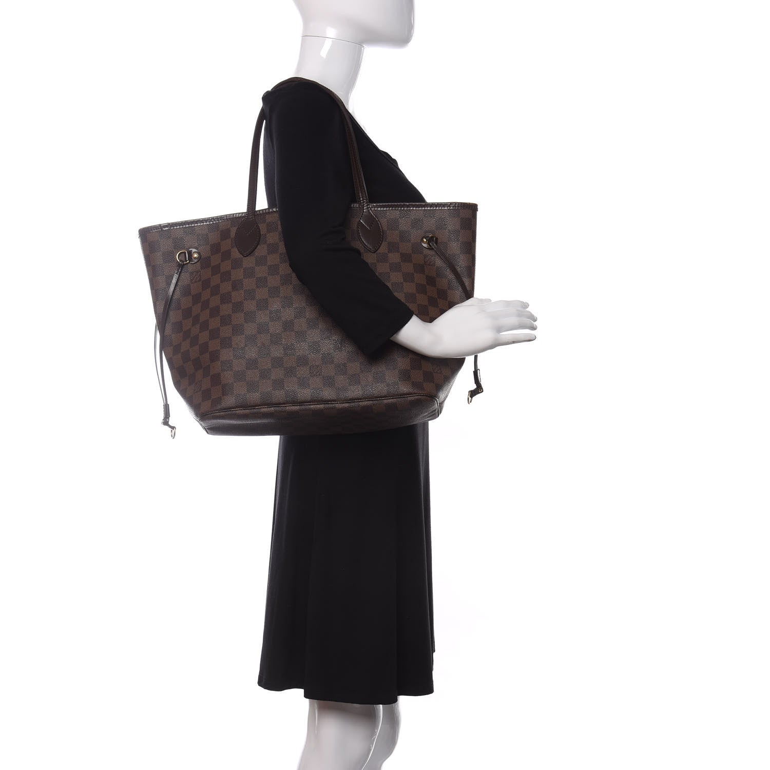 Louis Vuitton Damier Ebene Neverfull MM 2 of 12