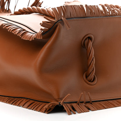 Valentino Garavani Calfskin The Rope Shopper Tan 10 of 11