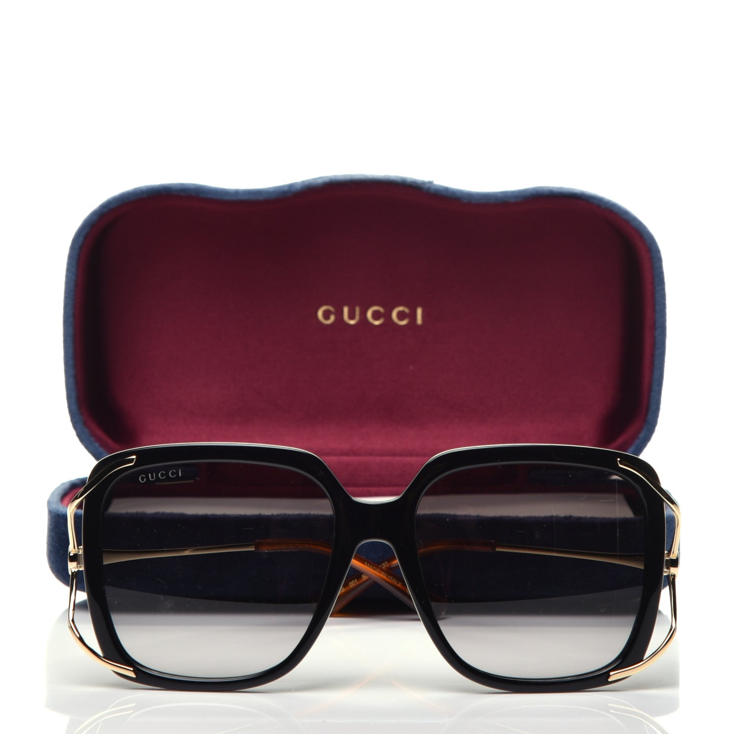 Acetate Butterfly Sunglasses GG0647S Black White